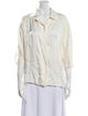 Anine Bing Three-Quarter Sleeve Button-Up Top