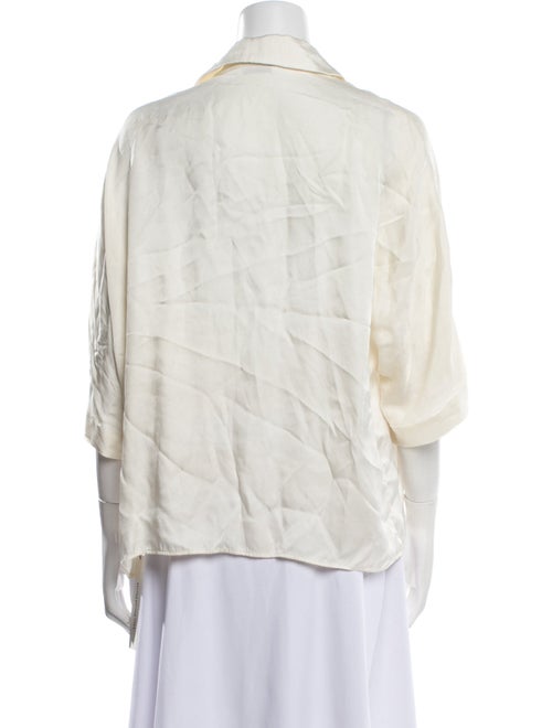 Anine Bing Three-Quarter Sleeve Button-Up Top