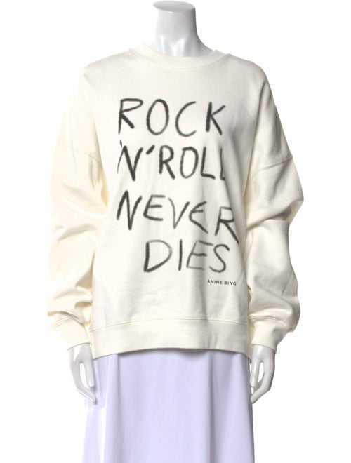 Anine Bing Miles Rock N Roll Graphic Print Sweatshirt