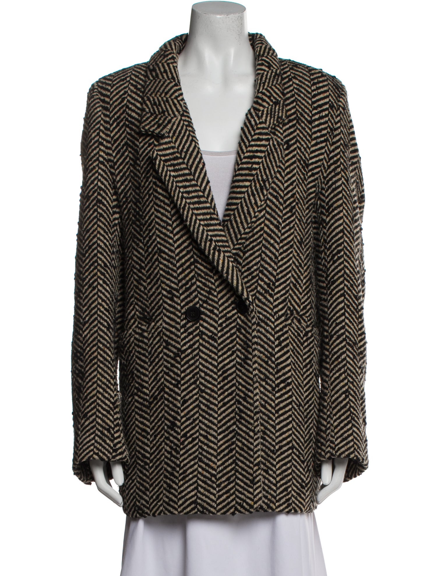 Anine Bing Tweed Pattern Coat