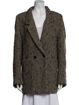 Anine Bing Tweed Pattern Coat