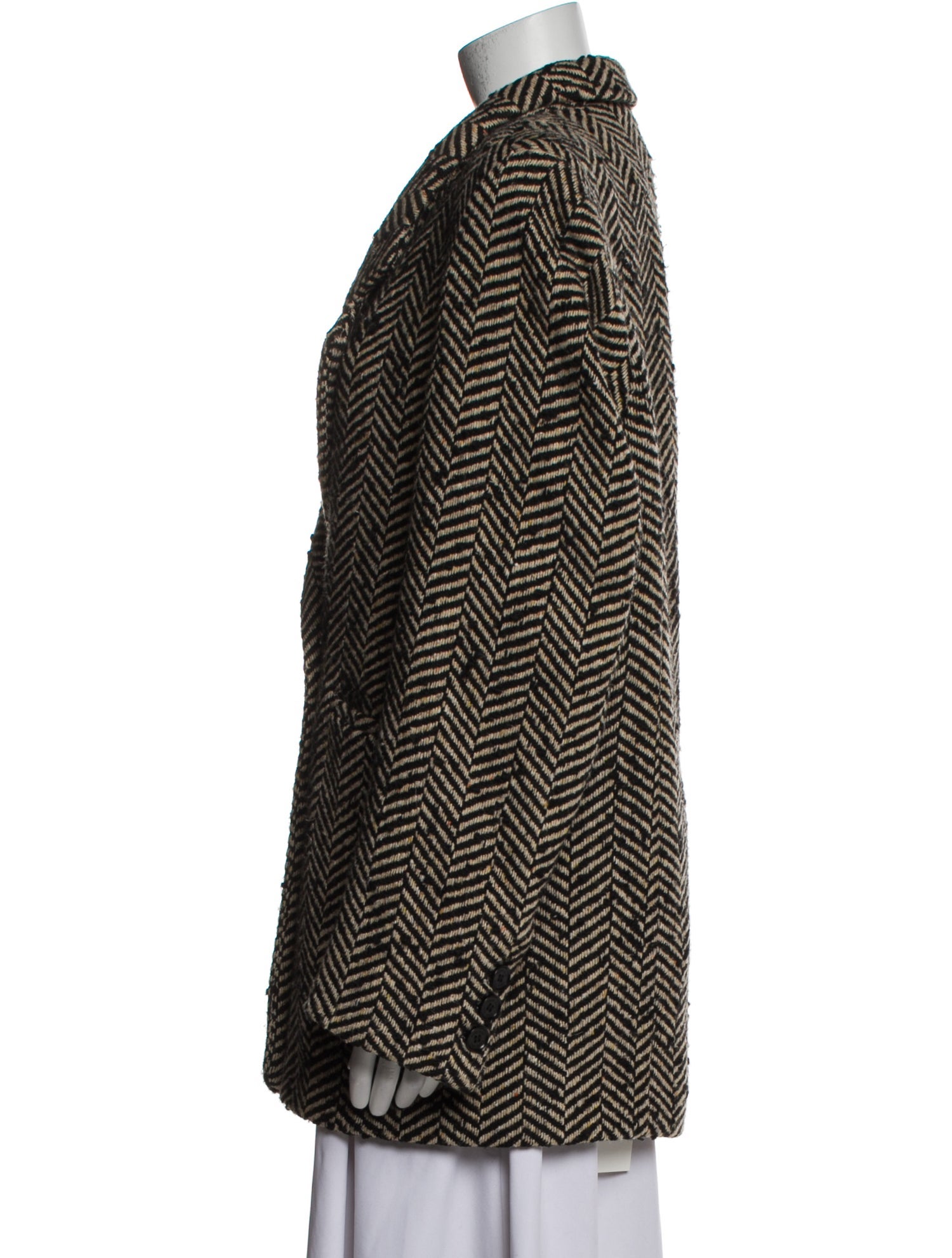 Anine Bing Tweed Pattern Coat