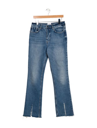 Anine Bing High-Rise Straight Leg Jeans