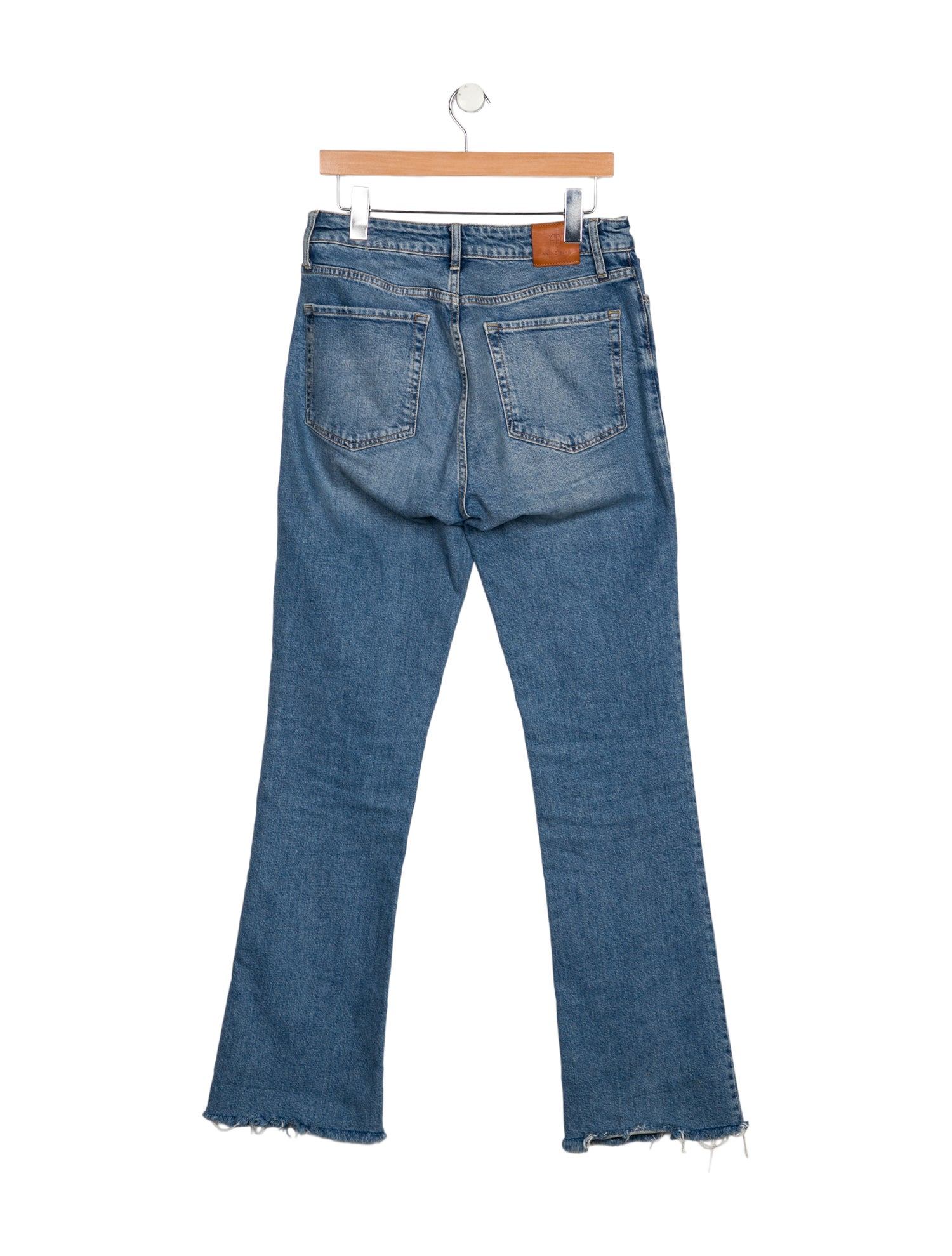 Anine Bing High-Rise Straight Leg Jeans