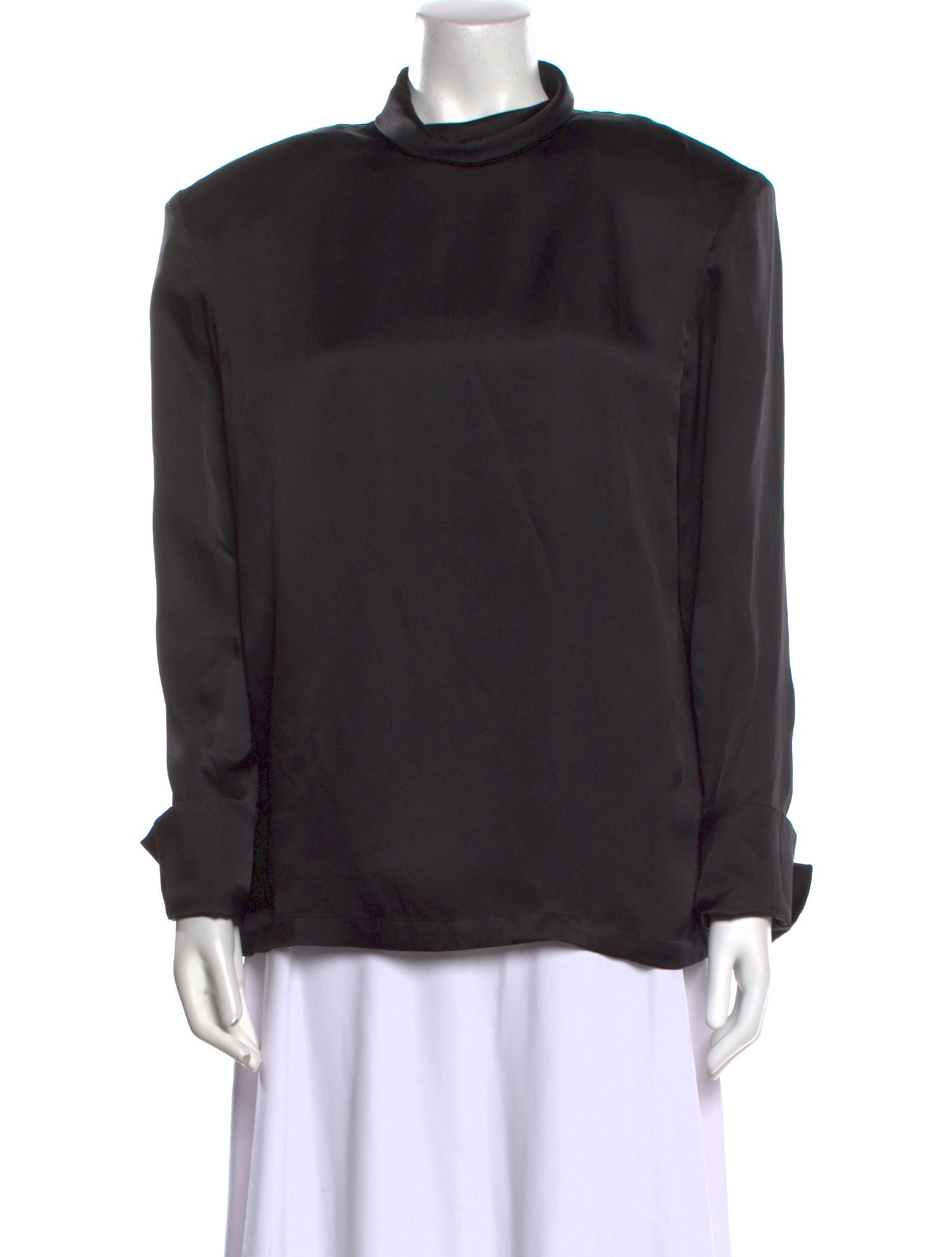 Anine Bing Mock Neck Long Sleeve Sweatshirt