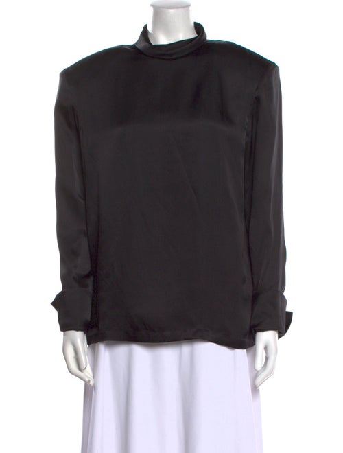 Anine Bing Mock Neck Long Sleeve Sweatshirt