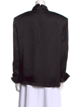 Anine Bing Mock Neck Long Sleeve Sweatshirt