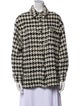 Anine Bing Wool Houndstooth Print Jacket