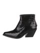 Anine Bing Embossed Leather Western Boots