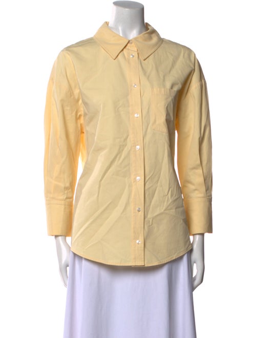 Anine Bing Long Sleeve Button-Up Top