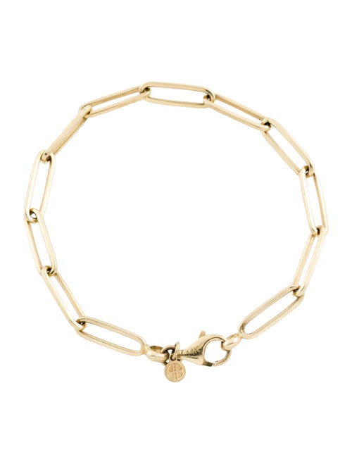 Anine Bing 14K Paperclip Link Bracelet