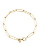 Anine Bing 14K Paperclip Link Bracelet