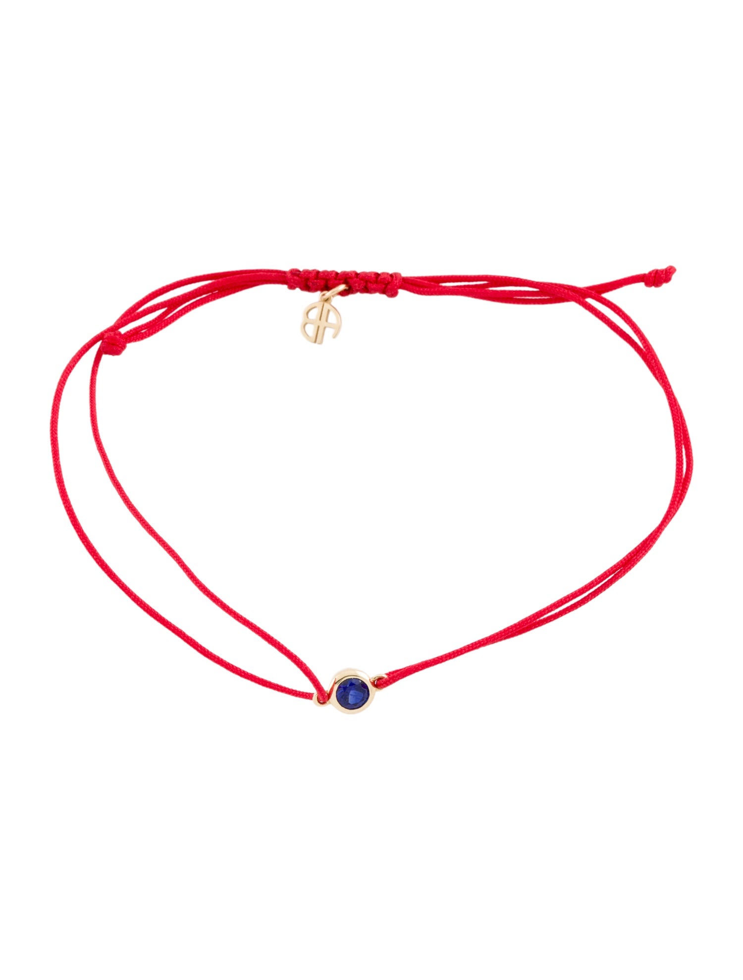 Anine Bing 14K Synthetic Sapphire Adjustable Bracelet