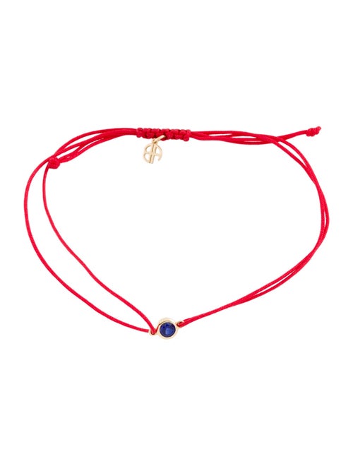 Anine Bing 14K Synthetic Sapphire Adjustable Bracelet