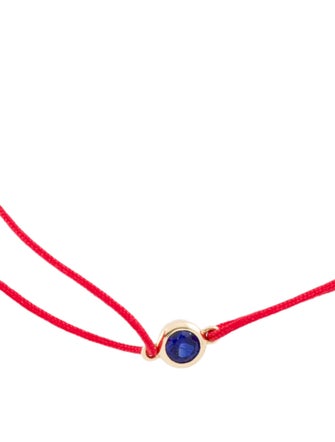 Anine Bing 14K Synthetic Sapphire Adjustable Bracelet