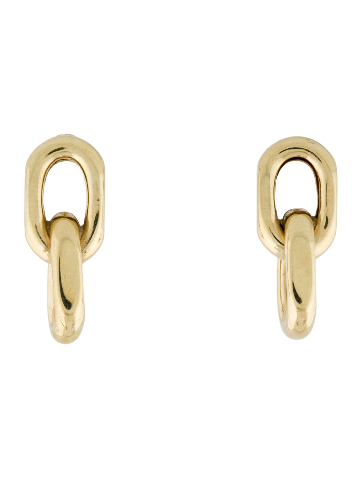 Anine Bing 14K Link Drop Earrings