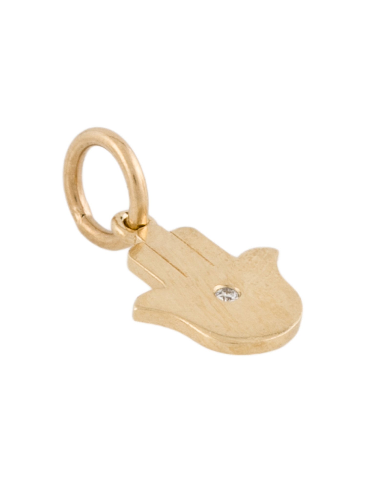 Anine Bing 14K Diamond Hamsa Charm