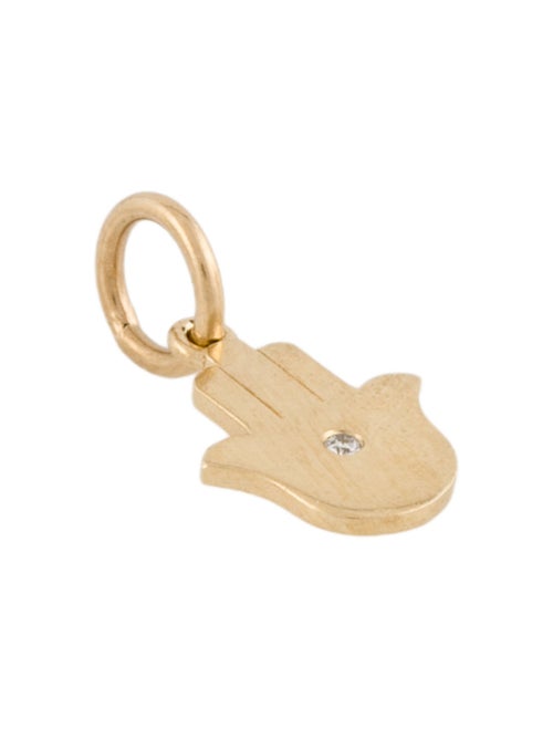 Anine Bing 14K Diamond Hamsa Charm