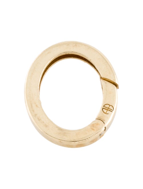 Anine Bing 14K Hinged Oval Pendant Enhancer Charm