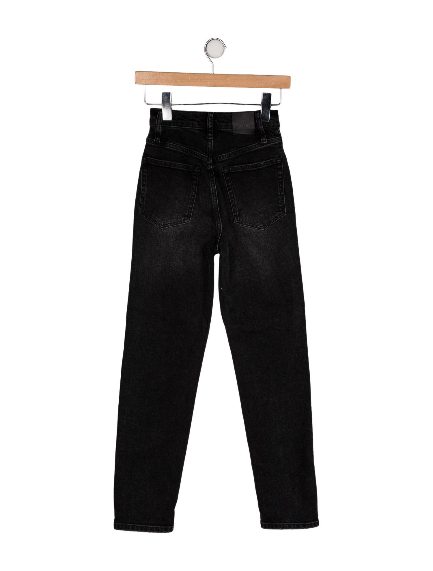 Anine Bing Mid-Rise Straight Leg Jeans