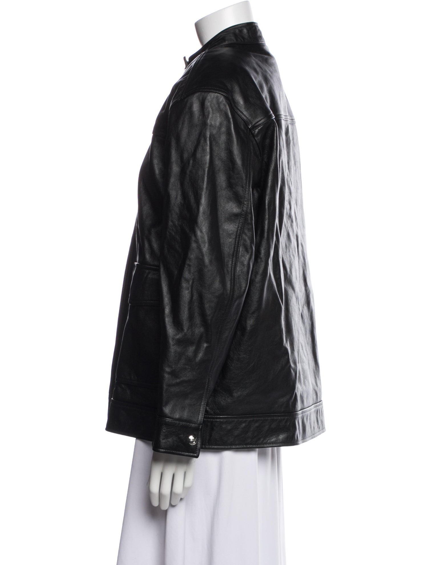 Anine Bing Leather Bomber Jacket