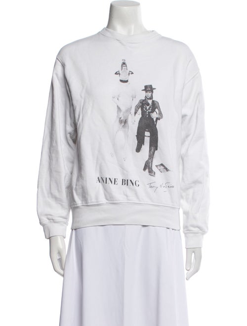 Anine Bing Graphic Print Crew Neck Sweatshirt