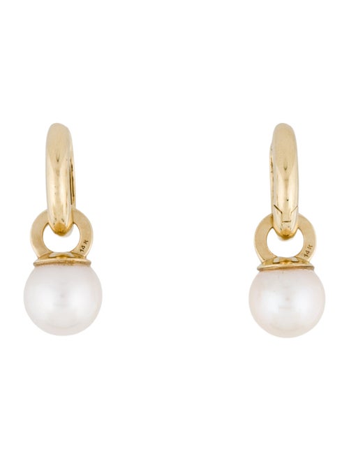 Anine Bing 14K Pearl Drop Earrings