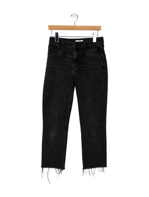 Anine Bing Mid-Rise Straight Leg Jeans