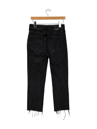 Anine Bing Mid-Rise Straight Leg Jeans