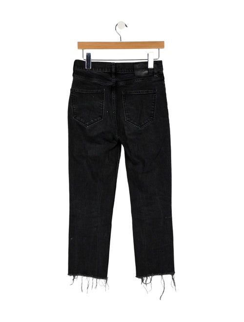 Anine Bing Mid-Rise Straight Leg Jeans
