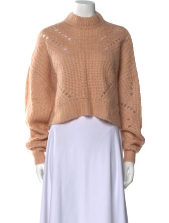 Anine Bing Mohair Mock Neck Sweater