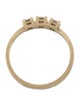 Anine Bing 14K Diamond Three Stone Pinky Ring