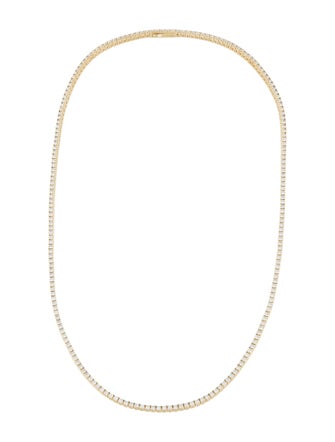 Anine Bing 14K 1.26ctw Diamond Tennis Necklace