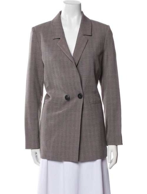 Anine Bing Plaid Print Blazer
