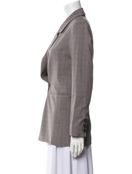 Anine Bing Plaid Print Blazer