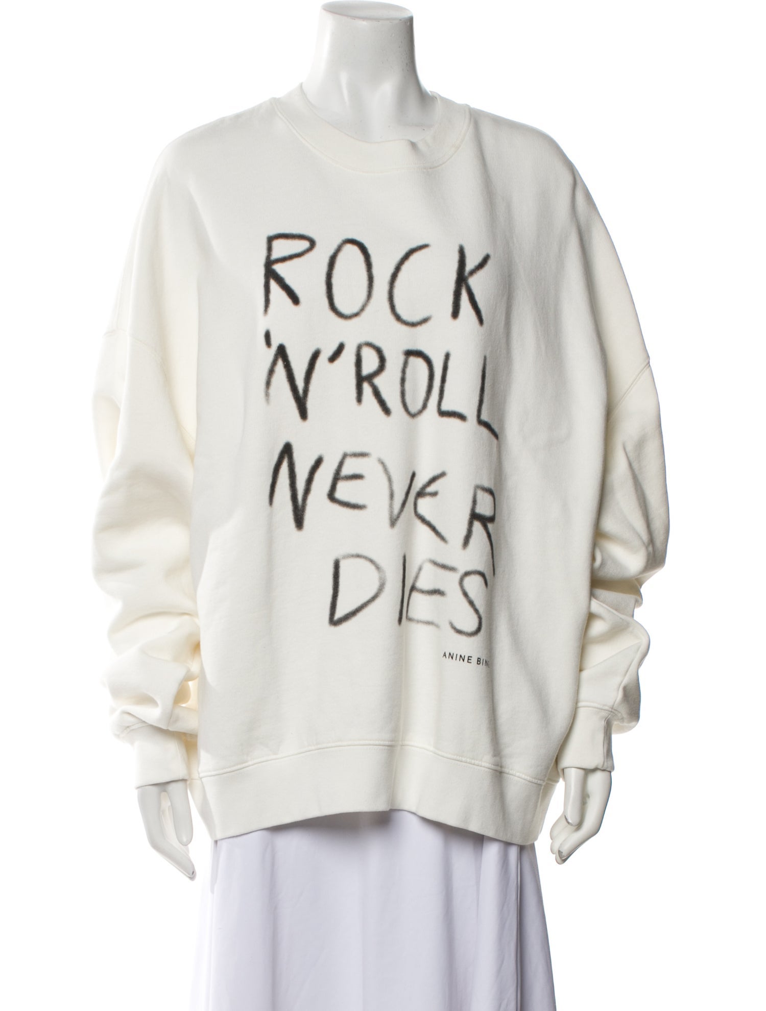 Anine Bing Graphic Print Crew Neck Sweatshirt