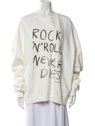 Anine Bing Graphic Print Crew Neck Sweatshirt