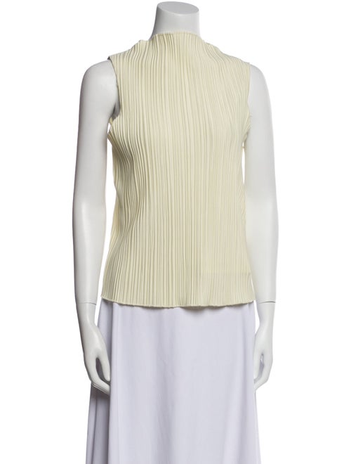 Anine Bing Striped Mock Neck Top