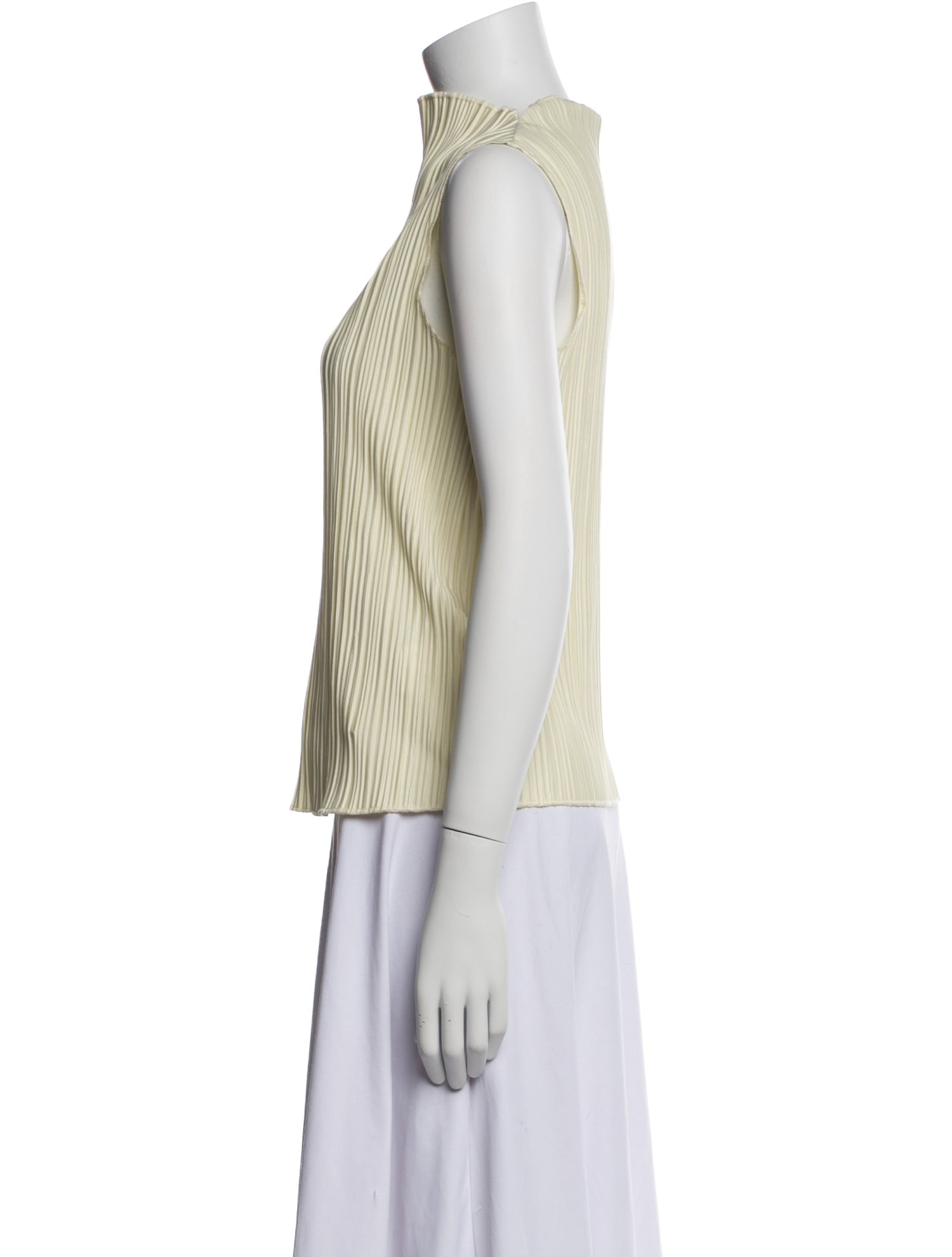 Anine Bing Striped Mock Neck Top