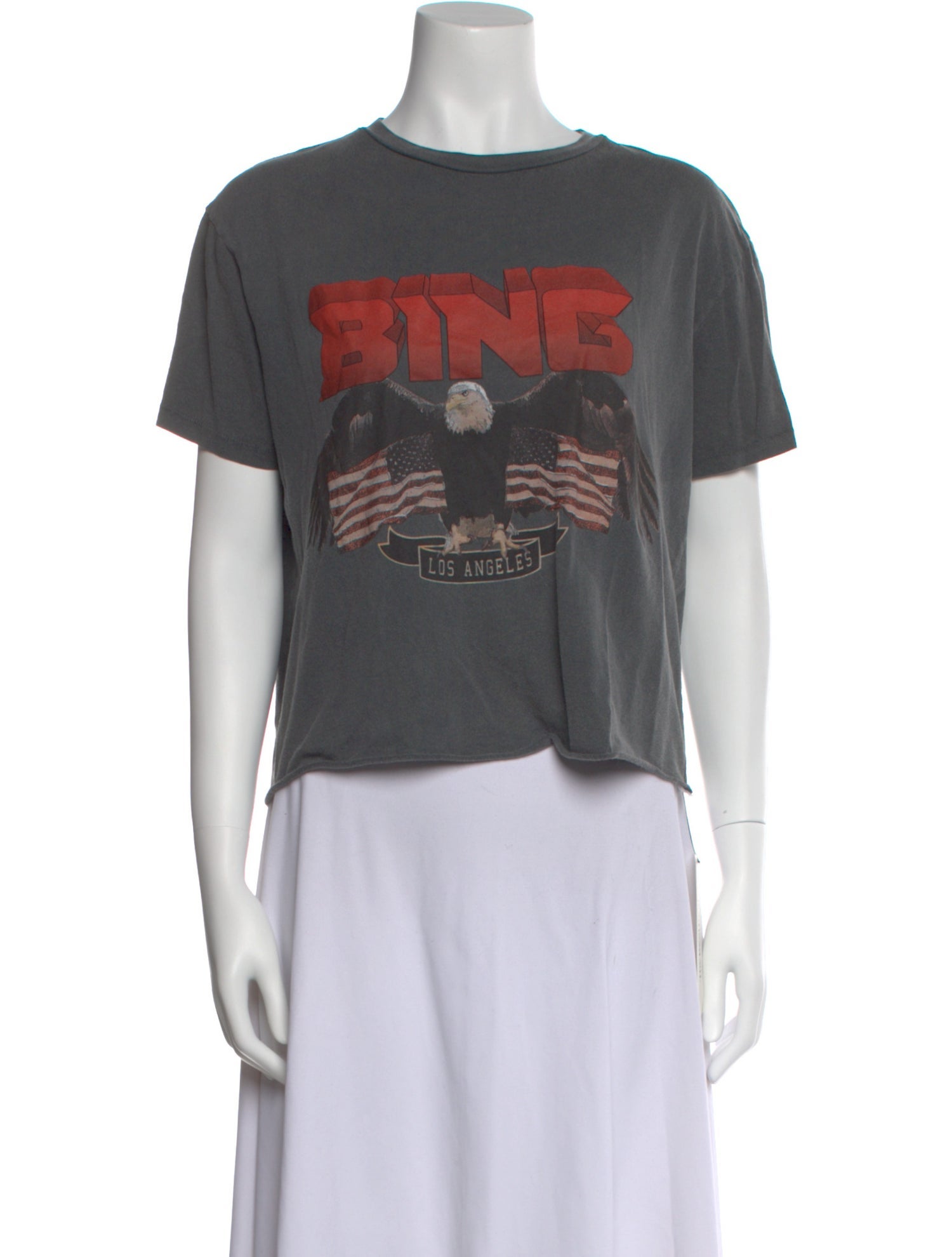Anine Bing Graphic Print Crew Neck T-Shirt