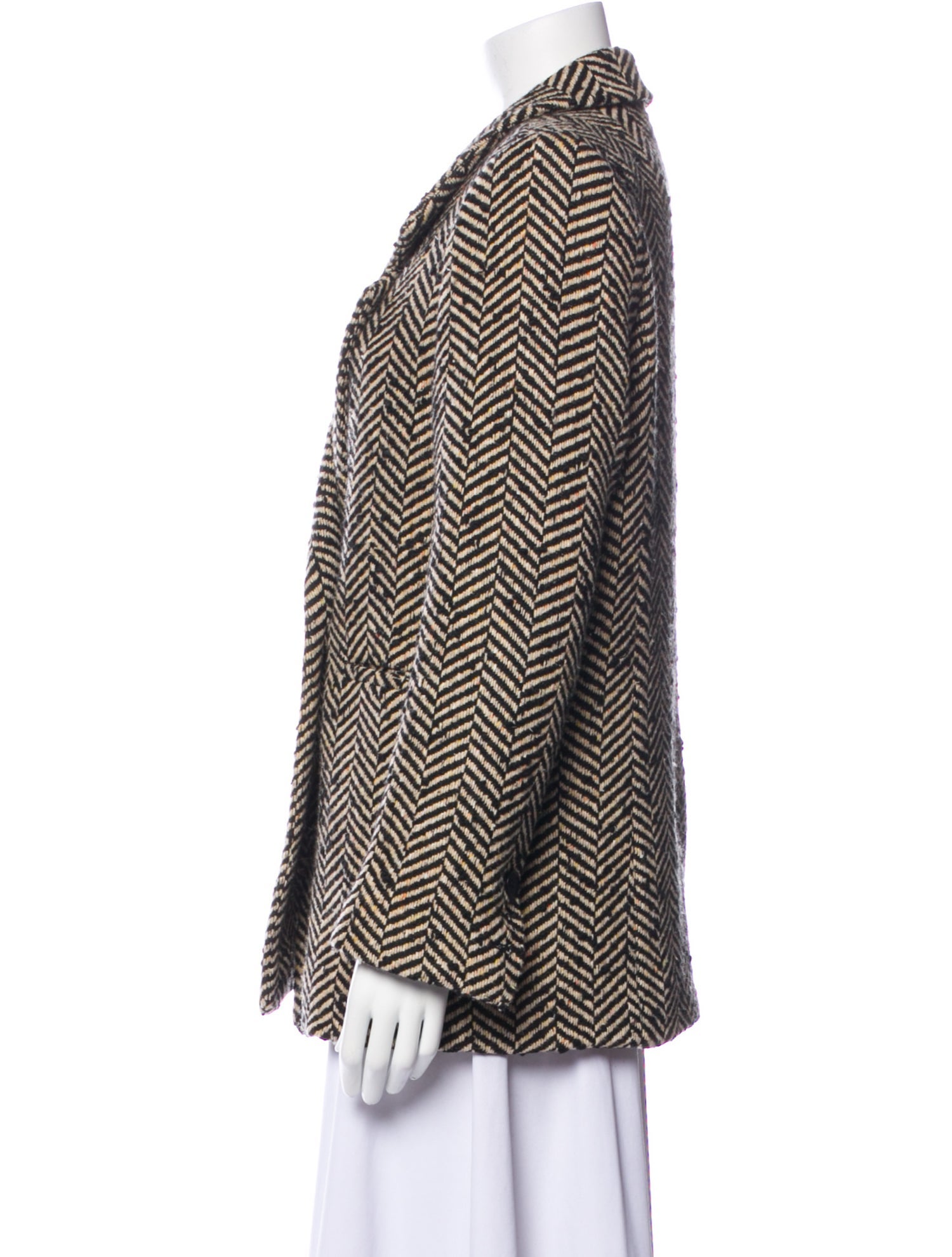 Anine Bing Tweed Pattern Blazer