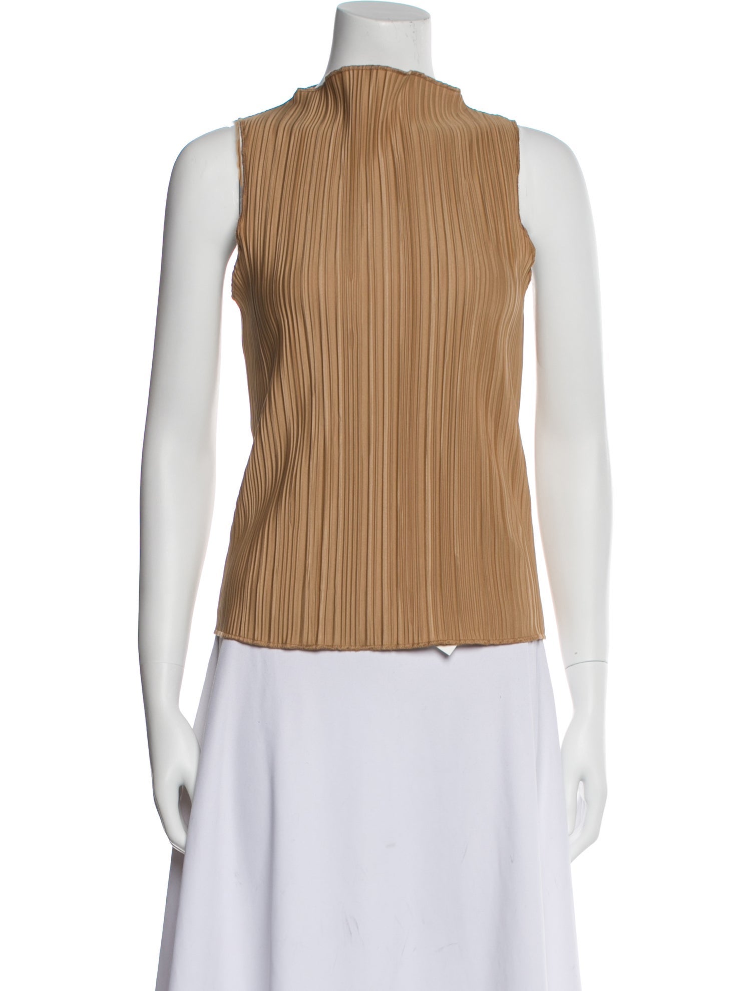 Anine Bing Mock Neck Sleeveless Top