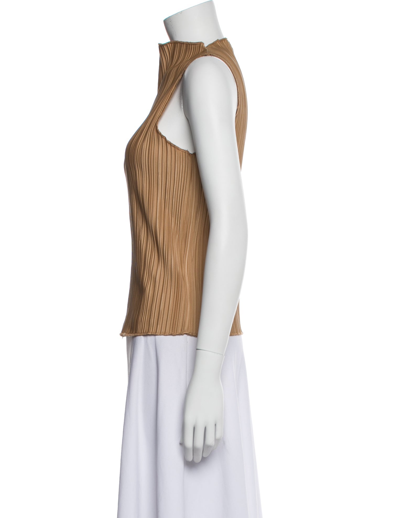 Anine Bing Mock Neck Sleeveless Top