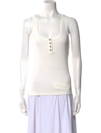 Anine Bing Scoop Neck Sleeveless Top