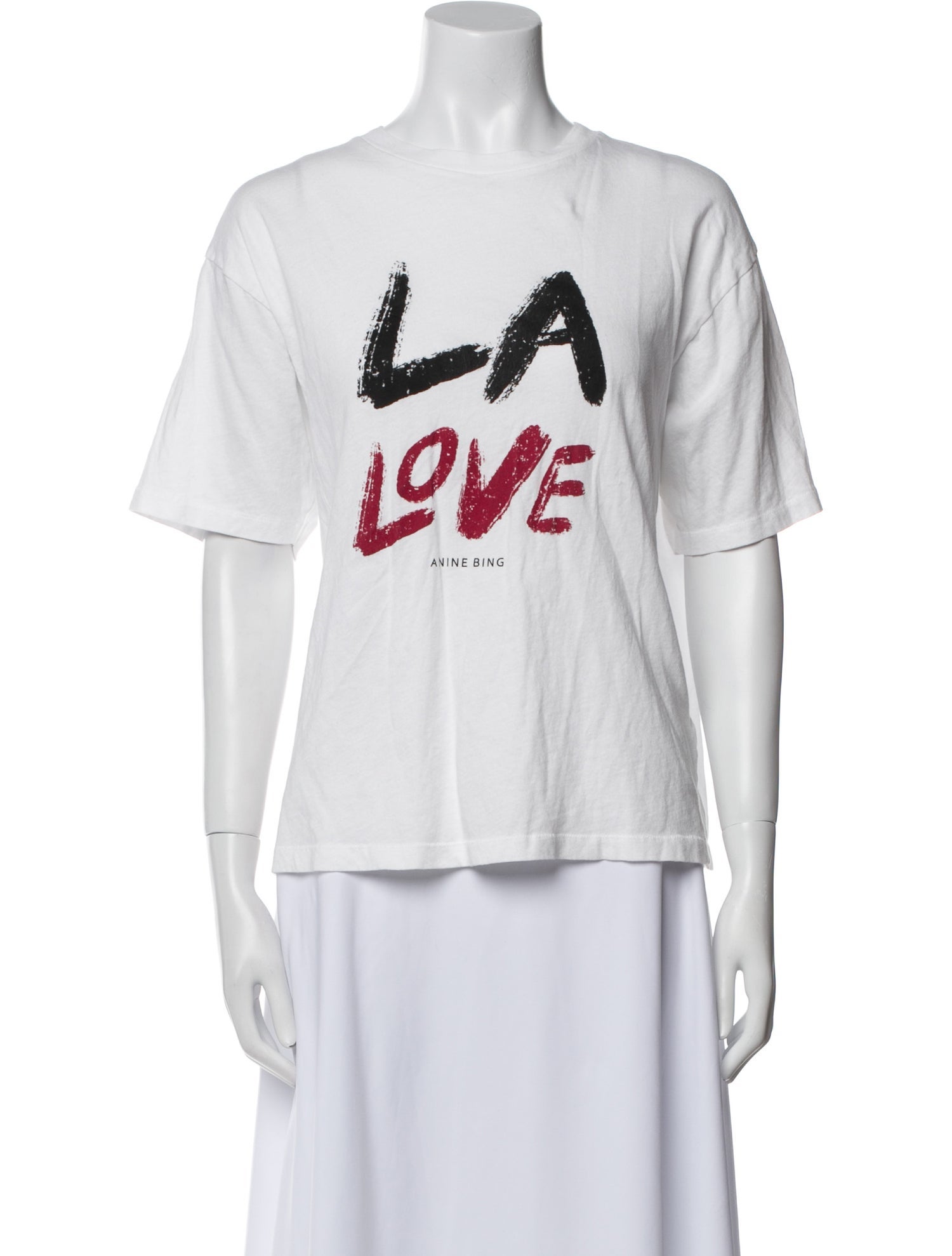 Anine Bing Graphic Print Crew Neck T-Shirt