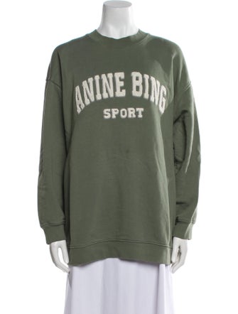Anine Bing Graphic Print Crew Neck Sweatshirt