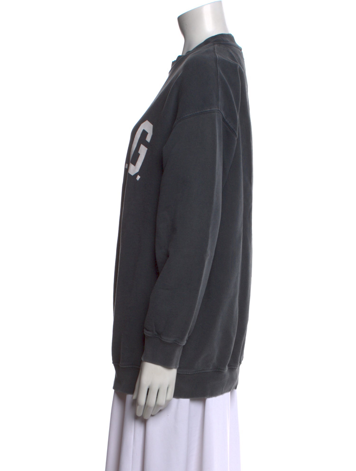 Anine Bing Graphic Print Mock Neck Sweater