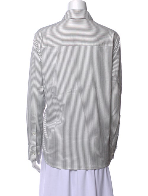 Anine Bing Striped Long Sleeve Button-Up Top