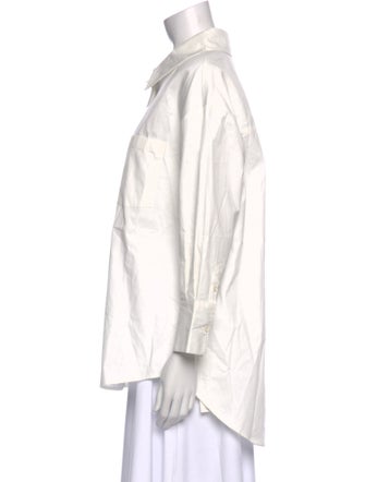Anine Bing Long Sleeve Button-Up Top