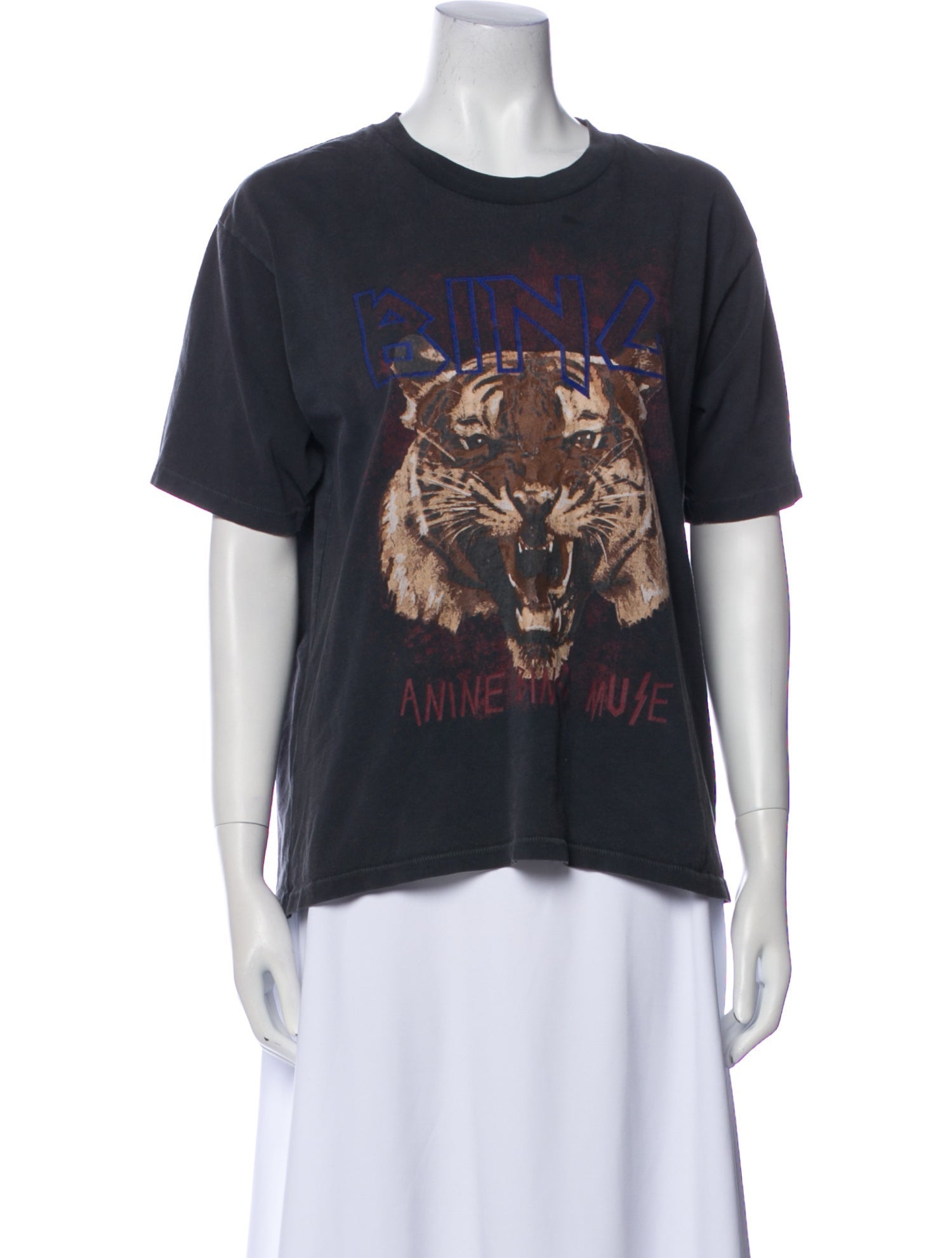 Anine Bing Graphic Print Crew Neck T-Shirt